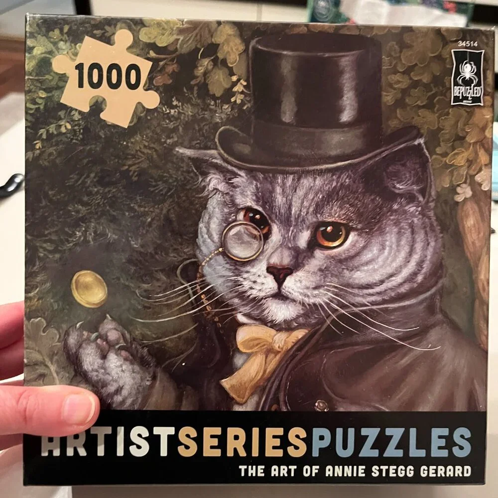 Cat Puzzle!  The Art of Annie‎ Stegg Gerard  (1000 pieces / new) (k/x)